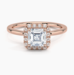 ecomposer-view with diamond shape-asscher,ecomposer-size-1-ct,ecomposer-metal type-rose-gold-18k