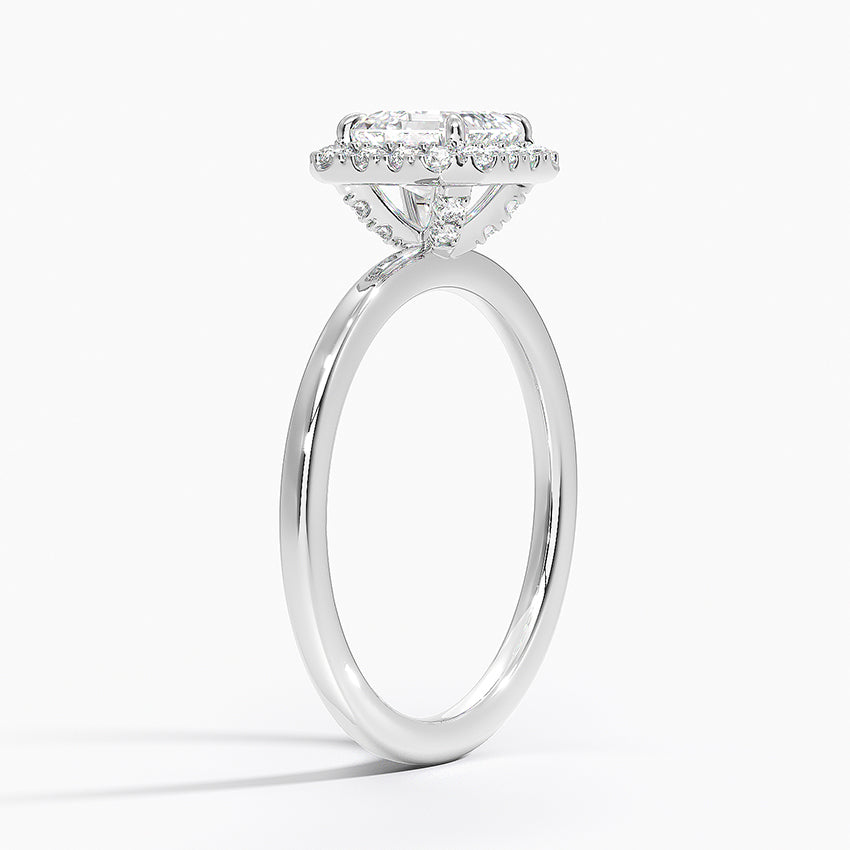 ecomposer-view with diamond shape-asscher,ecomposer-size-1-ct,ecomposer-metal type-white-gold-18k