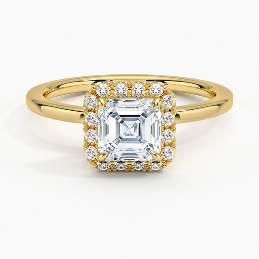 ecomposer-view with diamond shape-asscher,ecomposer-size-1-ct,ecomposer-metal type-yellow-gold-18k