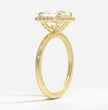 ecomposer-metal type-yellow-gold-18K,ecomposer-ring setting-halo