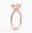 ecomposer-metal type-rose-gold-18K,ecomposer-ring setting-halo