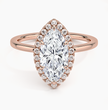 ecomposer-metal type-rose-gold-18K,ecomposer-ring setting-halo