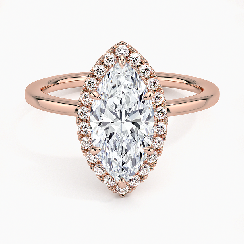 ecomposer-view with diamond shape-marquise,ecomposer-size-1.5-ct,ecomposer-metal type-rose-gold-18k