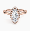 ecomposer-metal type-rose-gold-18K,ecomposer-ring setting-halo