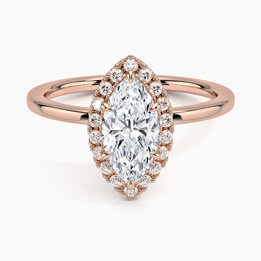 ecomposer-view with diamond shape-marquise,ecomposer-size-1-ct,ecomposer-metal type-rose-gold-18k