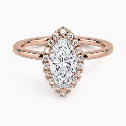 ecomposer-view with diamond shape-marquise,ecomposer-size-1-ct,ecomposer-metal type-rose-gold-18k