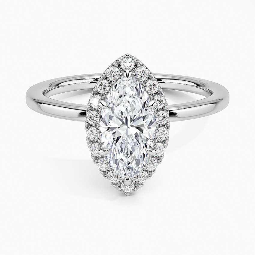 ecomposer-view with diamond shape-marquise,ecomposer-size-1-ct,ecomposer-metal type-white-gold-18k