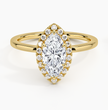 ecomposer-metal type-yellow-gold-18K,ecomposer-ring setting-halo