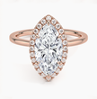 ecomposer-metal type-rose-gold-18K,ecomposer-ring setting-halo