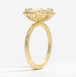 ecomposer-metal type-yellow-gold-18K,ecomposer-ring setting-halo