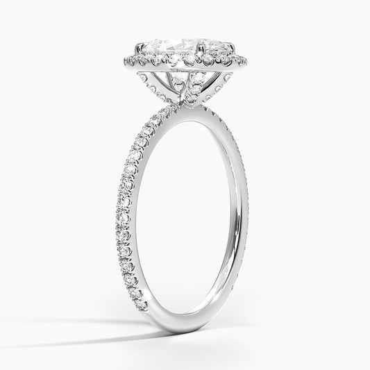 Halo Pave Ring