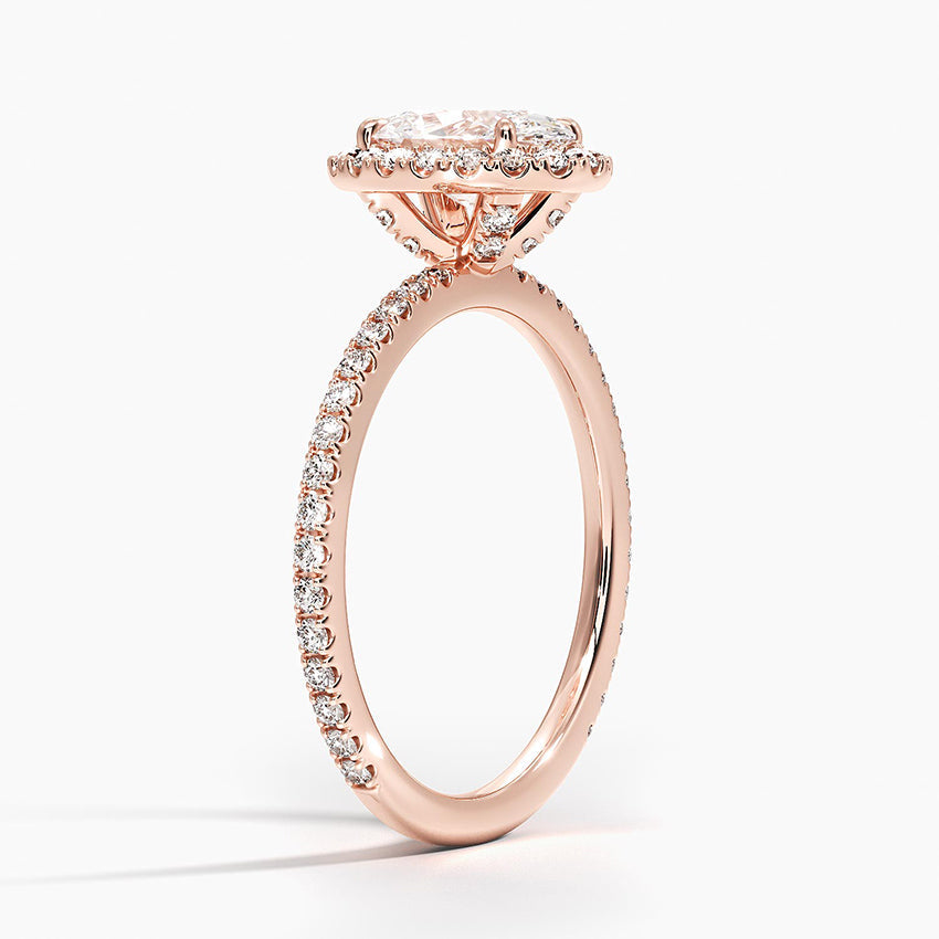 ecomposer-view with diamond shape-oval,ecomposer-size-1-ct,ecomposer-metal type-rose-gold-18k