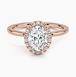 ecomposer-metal type-rose-gold-18K,ecomposer-ring setting-halo