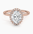 ecomposer-metal type-rose-gold-18K,ecomposer-ring setting-halo