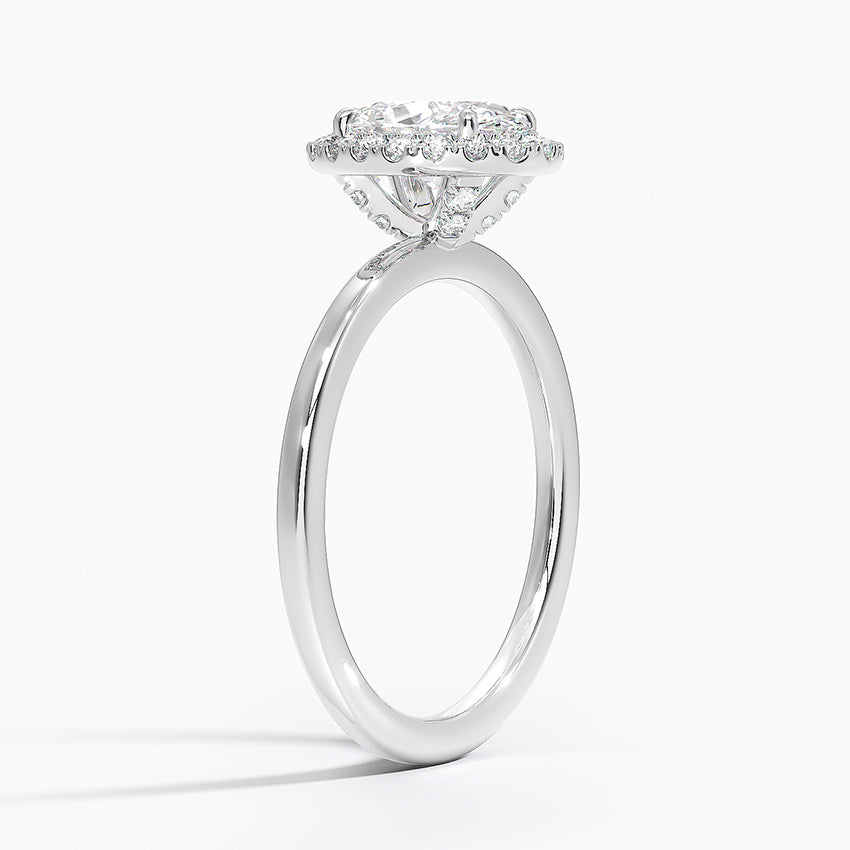 ecomposer-view with diamond shape-oval,ecomposer-size-1-ct,ecomposer-metal type-white-gold-18k