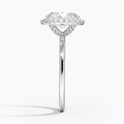 ecomposer-view with diamond shape-oval,ecomposer-size-2-ct,ecomposer-metal type-white-gold-18k