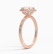 ecomposer-metal type-rose-gold-18K,ecomposer-ring setting-halo