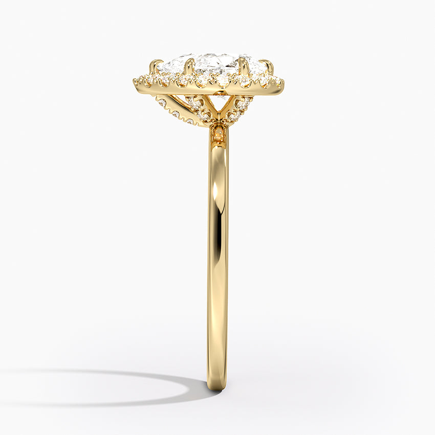 ecomposer-view with diamond shape-pear,ecomposer-size-1-ct,ecomposer-metal type-yellow-gold-18k