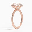 ecomposer-metal type-rose-gold-18K,ecomposer-ring setting-halo