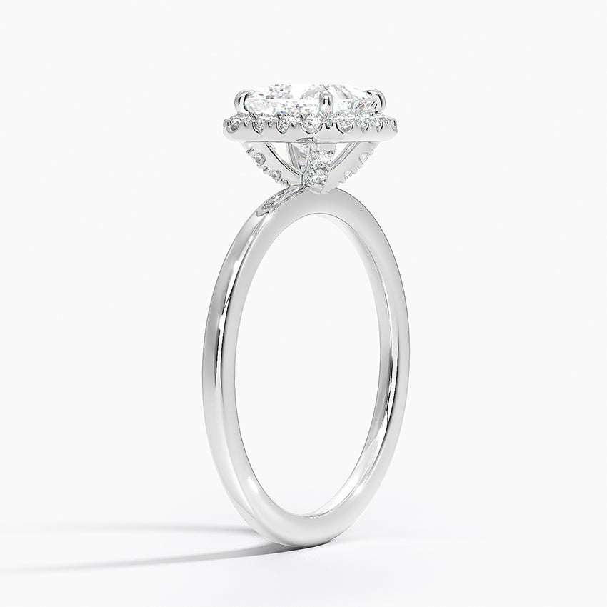 ecomposer-view with diamond shape-princess,ecomposer-size-1-ct,ecomposer-metal type-white-gold-18k