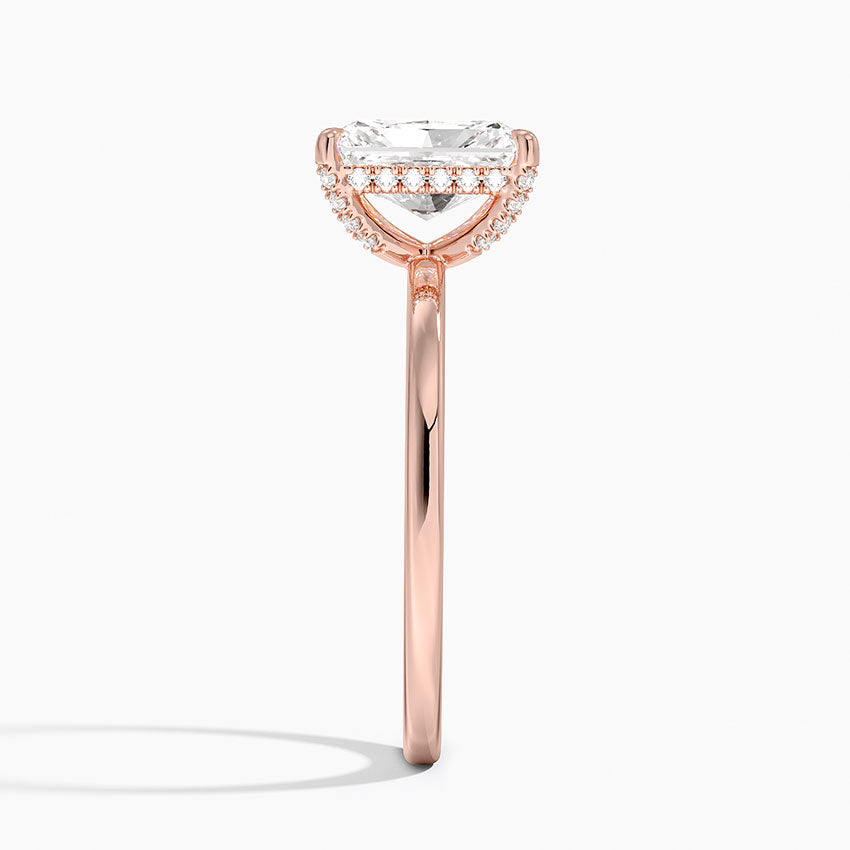 ecomposer-metal type-rose-gold-18K,ecomposer-ring setting-halo