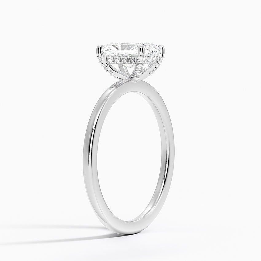 ecomposer-metal type-white-gold-18K,ecomposer-ring setting-halo