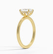 ecomposer-metal type-yellow-gold-18K,ecomposer-ring setting-halo