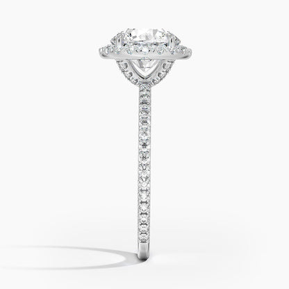 ecomposer-view with diamond shape-round,ecomposer-size-2-ct,ecomposer-metal type-white-gold-18k