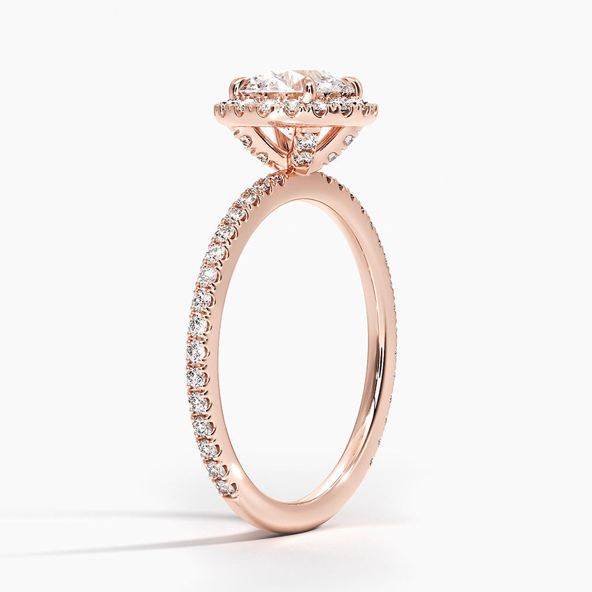 ecomposer-view with diamond shape-round,ecomposer-size-1-ct,ecomposer-metal type-rose-gold-18k