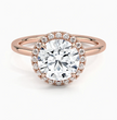 ecomposer-view with diamond shape-round,ecomposer-size-2-ct,ecomposer-metal type-rose-gold-18k