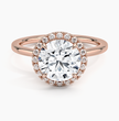 ecomposer-metal type-rose-gold-18K,ecomposer-ring setting-halo