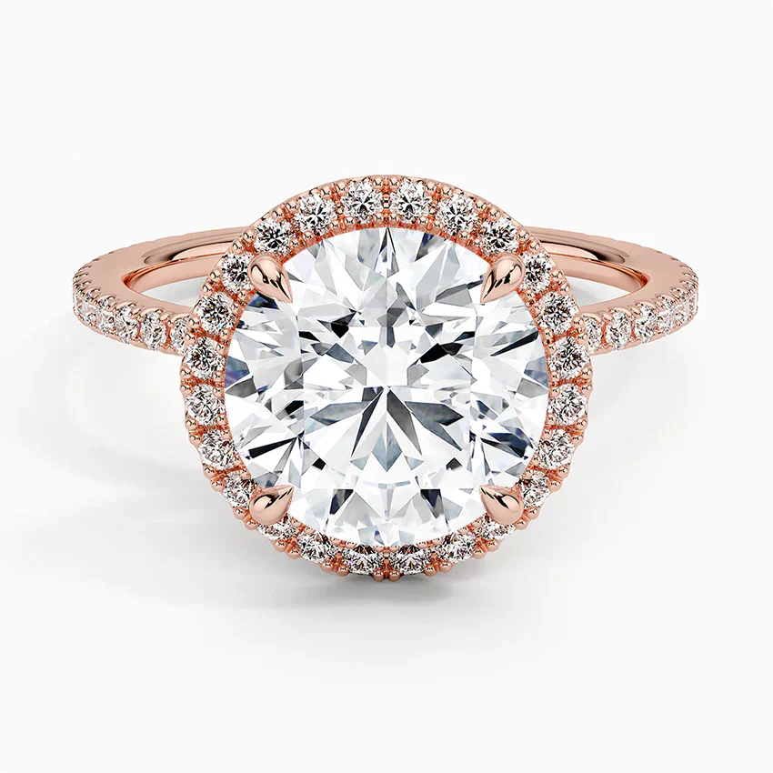 ecomposer-view with diamond shape-round,ecomposer-size-3-ct,ecomposer-metal type-rose-gold-18k