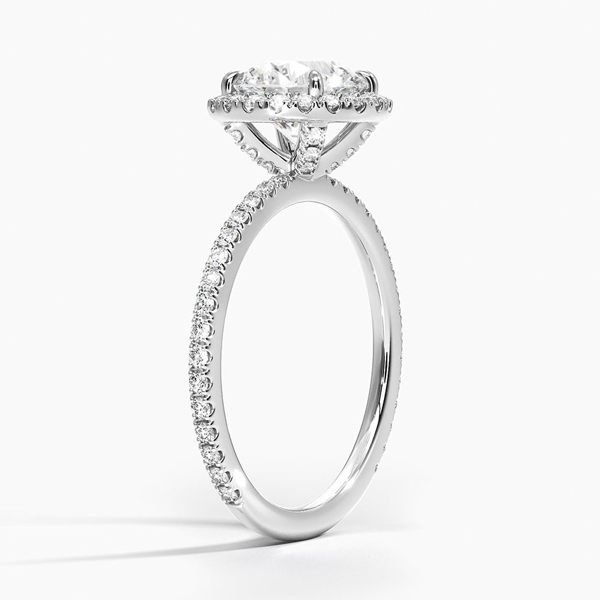 ecomposer-view with diamond shape-round,ecomposer-size-1.5-ct,ecomposer-metal type-white-gold-18k