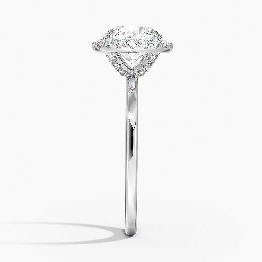 ecomposer-metal type-white-gold-18K,ecomposer-ring setting-halo