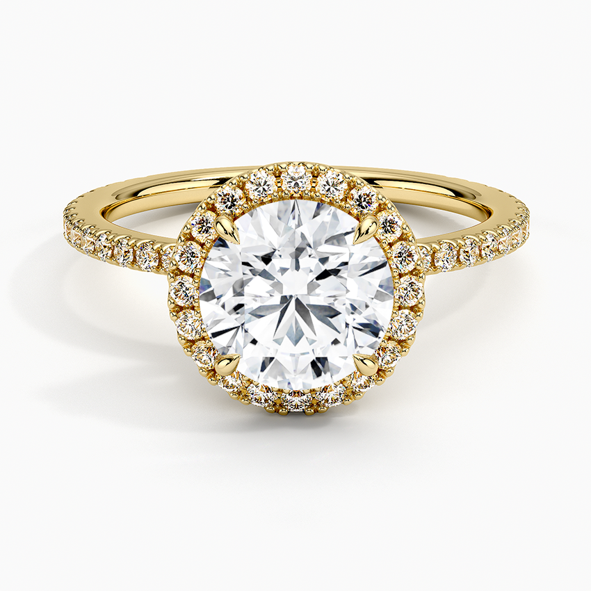 ecomposer-view with diamond shape-round,ecomposer-size-1.5-ct,ecomposer-metal type-yellow-gold-18k