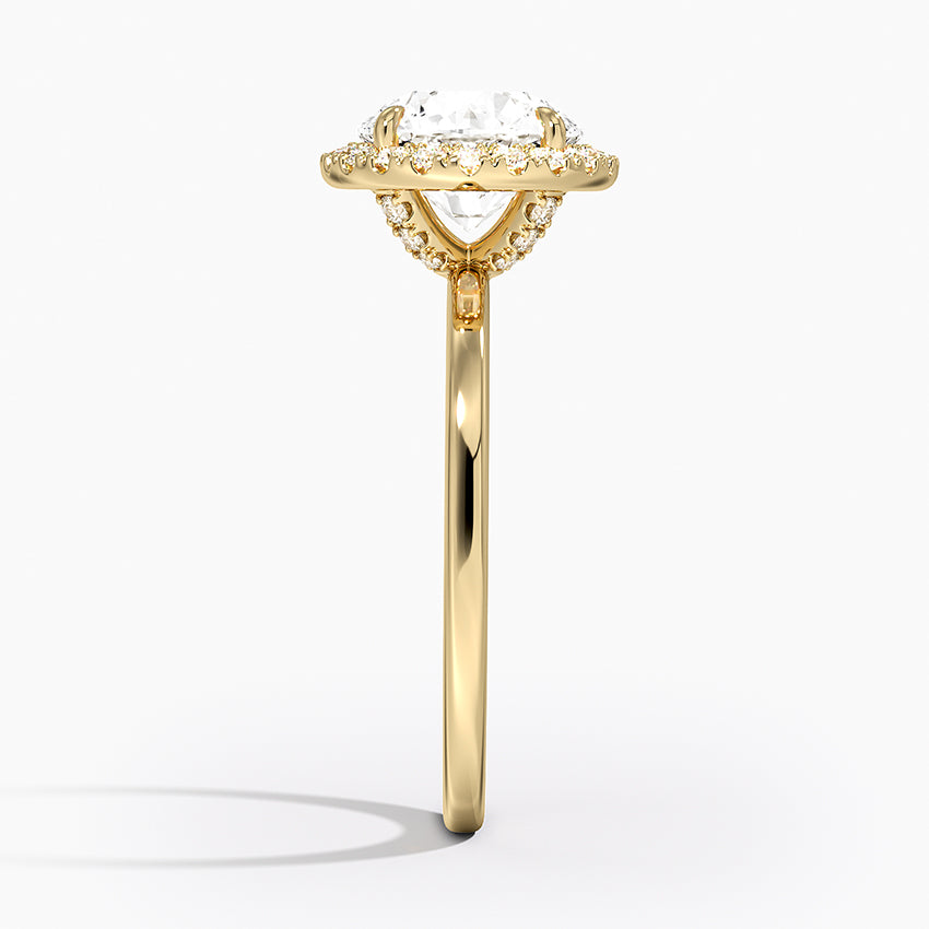 ecomposer-view with diamond shape-round,ecomposer-size-2-ct,ecomposer-metal type-yellow-gold-18k