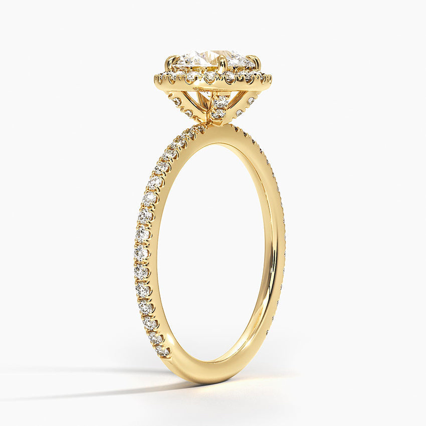 ecomposer-view with diamond shape-round,ecomposer-size-1-ct,ecomposer-metal type-yellow-gold-18k