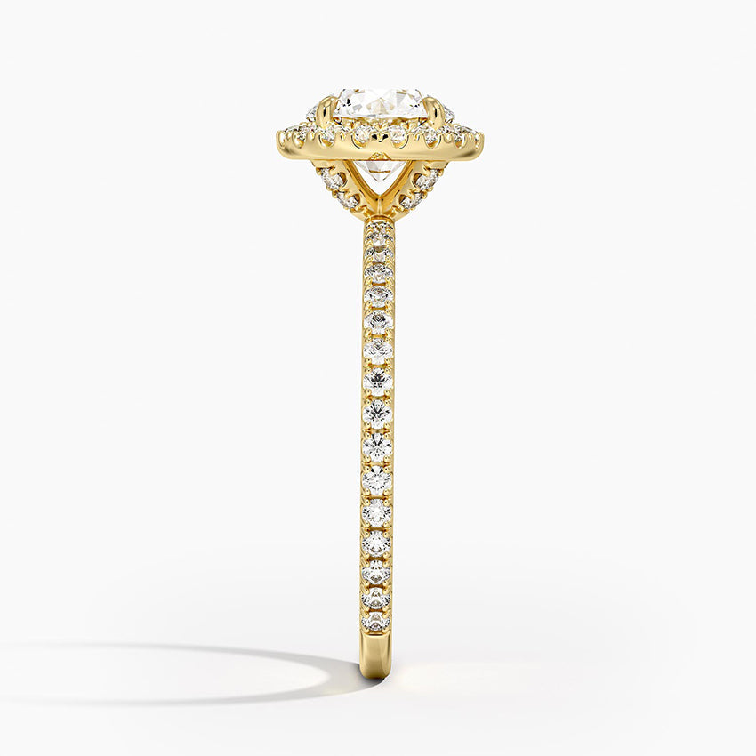 ecomposer-view with diamond shape-round,ecomposer-size-1-ct,ecomposer-metal type-yellow-gold-18k