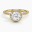 ecomposer-view with diamond shape-round,ecomposer-size-1-ct,ecomposer-metal type-yellow-gold-18k