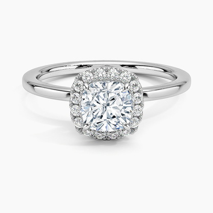 ecomposer-view with diamond shape-cushion,ecomposer-size-1-ct,ecomposer-metal type-white-gold-18k