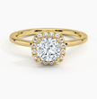 ecomposer-view with diamond shape-cushion,ecomposer-size-1-ct,ecomposer-metal type-yellow-gold-18k