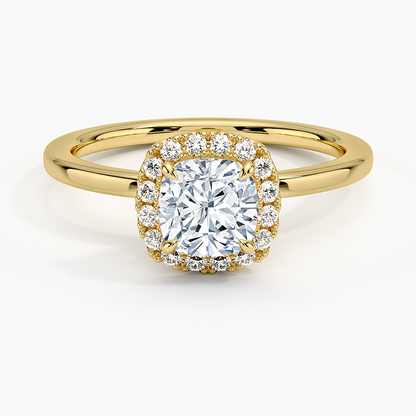 ecomposer-view with diamond shape-cushion,ecomposer-size-1-ct,ecomposer-metal type-yellow-gold-18k