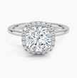 ecomposer-view with diamond shape-cushion,ecomposer-size-2-ct,ecomposer-metal type-white-gold-18k