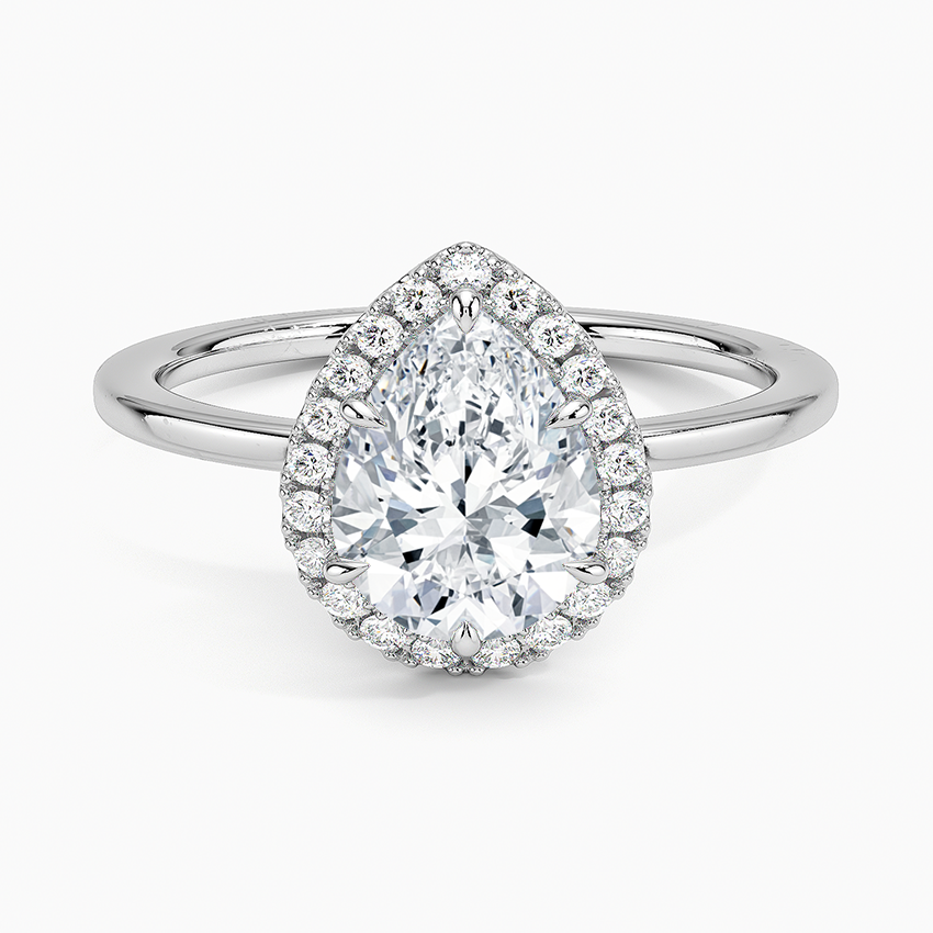 ecomposer-view with diamond shape-pear,ecomposer-size-1.5-ct,ecomposer-metal type-white-gold-18k
