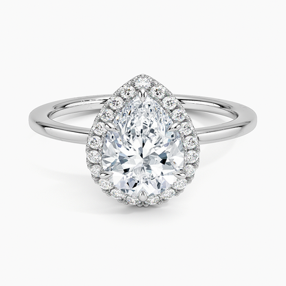 ecomposer-view with diamond shape-pear,ecomposer-size-1.5-ct,ecomposer-metal type-white-gold-18k