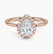 ecomposer-view with diamond shape-pear,ecomposer-size-1-ct,ecomposer-metal type-rose-gold-18k