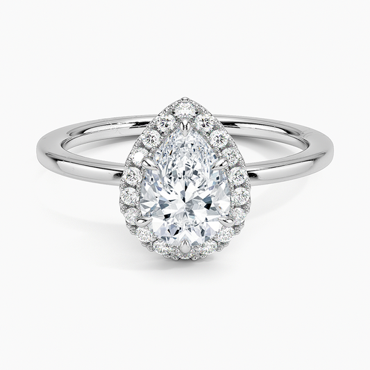 ecomposer-view with diamond shape-pear,ecomposer-size-1-ct,ecomposer-metal type-white-gold-18k