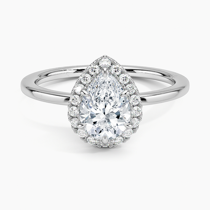 ecomposer-view with diamond shape-pear,ecomposer-size-1-ct,ecomposer-metal type-white-gold-18k