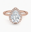 ecomposer-metal type-rose-gold-18K,ecomposer-ring setting-halo