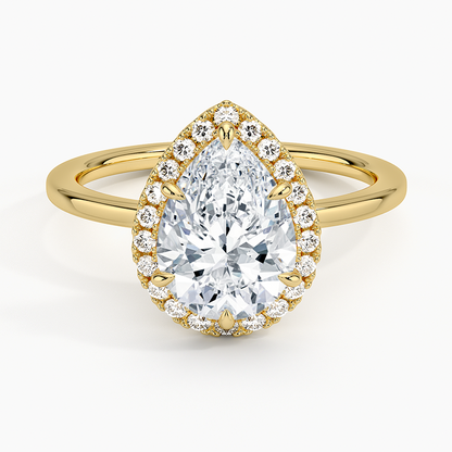 ecomposer-view with diamond shape-pear,ecomposer-size-2-ct,ecomposer-metal type-yellow-gold-18k
